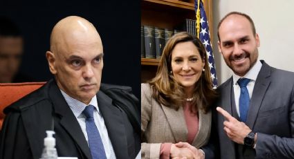Eduardo Bolsonaro articula projeto de Lei no Congresso dos EUA para barrar entrada de Moraes