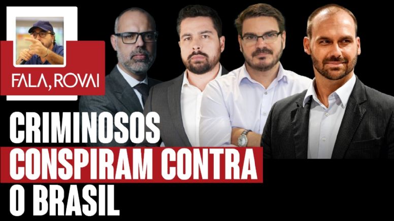 Alan dos Santos, Paulo Figueiredo, Rodrigo Constantino e Eduardo Bolsonaro conspiram contra o Brasil