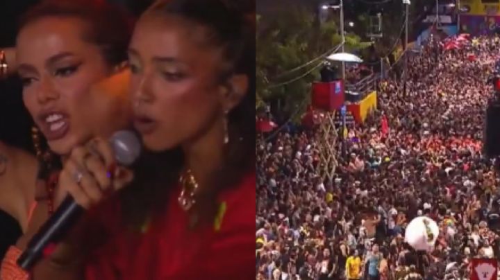 VÍDEO: BaianaSystem, Anitta e Alice Carvalho puxam coro de "sem anistia" com multidão em Salvador