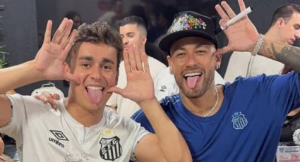 Neymar se reúne com Nikolas Ferreira e Marçal após jogo de estreia no Santos