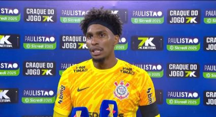 Hugo Souza pega mais um pênalti e Corinthians, com dez, segura o Palmeiras