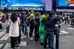 Nem meio busão: Em NY, ato pró-Bolsonaro tem 20 “patriotas”