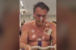 Foto ilustrativa de la nota titulada: VÍDEO: Bolsonaro se vitimiza com cena chocante no hospital
