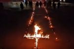 Foto ilustrativa de la nota titulada: VÍDEO: PM de SP faz cerimônia queimando cruzes e com gestos nazistas