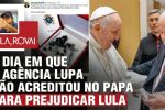 Foto ilustrativa de la nota titulada: A história do terço:o dia em que a Agência Lupa não acreditou no Papa Francisco para prejudicar Lula