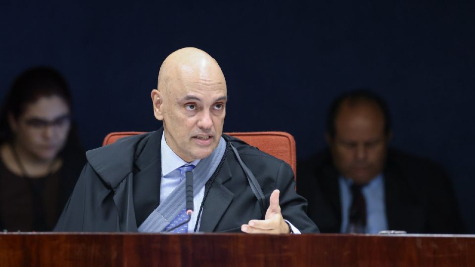 Ministro relator Alexandre de Moraes, na sessão que decidiu pela aceitação da denúncia contra o núcleo 2 da trama golpista