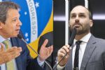 Foto ilustrativa de la nota titulada: Haddad cria "surpresa e apreensão" em bolsonaristas por pesquisa eleitoral contra Eduardo Bolsonaro