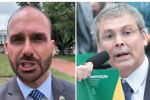 Foto ilustrativa de la nota titulada: Eduardo Bolsonaro ameaça PT e Lindbergh Farias após ser alvo de pedido de prisão