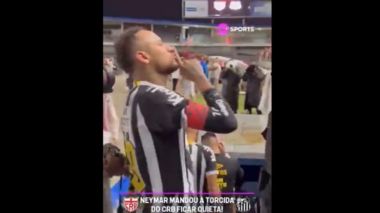 VÍDEO: “Menino Ney” se descontrola e reage às provocações da torcida