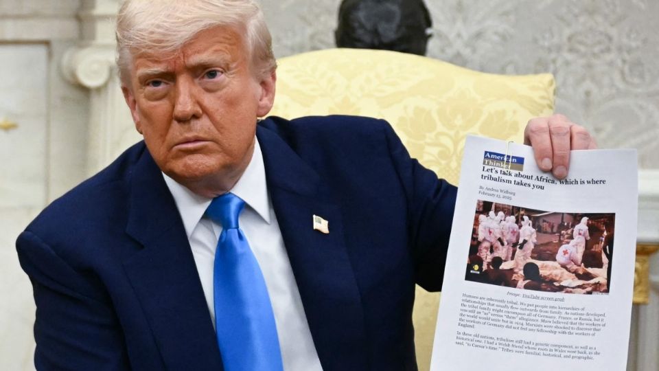 Trump exibe fotos de conflito entre Congo e Ruanda para falar da África do Sul
