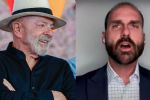 Eduardo Bolsonaro delira e diz que "sanções a brasileiros é culpa do Lula, não minha"; veja vídeo