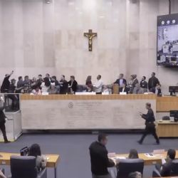 VÍDEO: Vereador e líder dos motoboys trocam agressões na Câmara de São Paulo