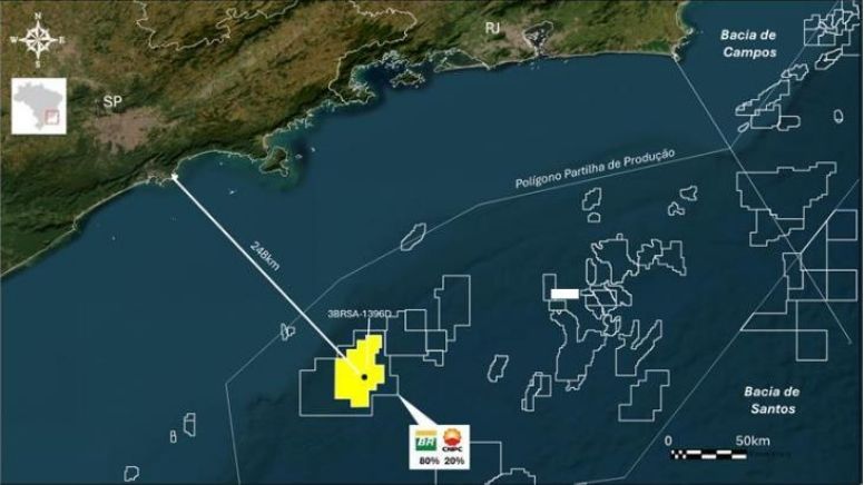 Petrobras descobre petróleo "de excelente qualidade" no pré-sal da Bacia de Santos