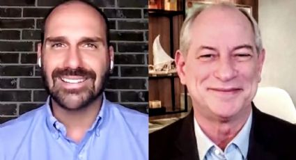 VÍDEO: O flerte carinhoso de Eduardo Bolsonaro com Ciro Gomes